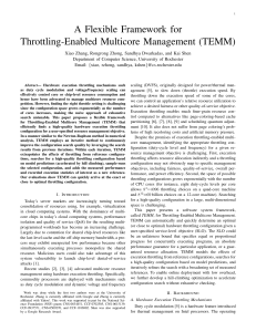 A Flexible Framework for Throttling-Enabled Multicore Management (TEMM)