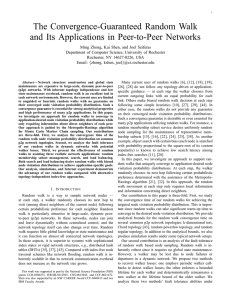 The Convergence-Guaranteed Random Walk and Its Applications in Peer-to-Peer Networks