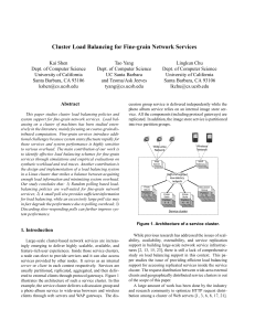 Cluster Load Balancing for Fine-grain Network Services