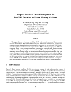 Adaptive Two-level Thread Management for