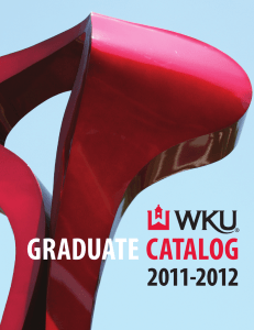 GRADUATE CATALOG 2011-2012