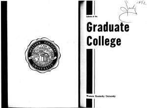 Graduate -,,'  &#34; , College