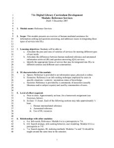 7-b: Digital Library Curriculum Development Module: Reference Services