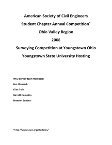 American Society of Civil Engineers Student Chapter Annual Competition Ohio Valley Region 2008