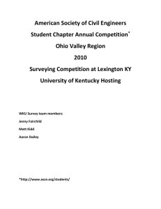 American Society of Civil Engineers Student Chapter Annual Competition Ohio Valley Region 2010