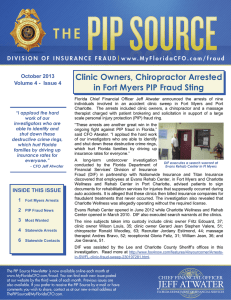 Clinic Owners, Chiropractor Arrested in Fort Myers PIP Fraud Sting HEADER HERE