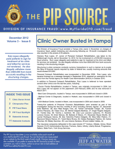 Clinic Owner Busted in Tampa HEADER HERE December 2012