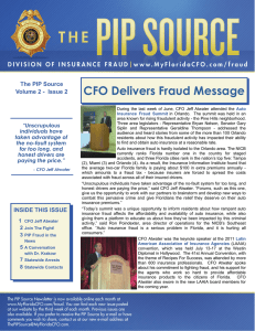 CFO Delivers Fraud Message HEADER HERE The PIP Source