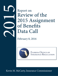 2015 Review of the 2015 Assignment of Benefits