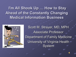 I'm All Shook Up … How to Stay Medical Information Business