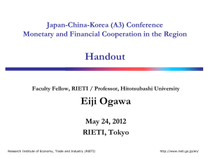 Handout Eiji Ogawa Japan-China-Korea (A3) Conference