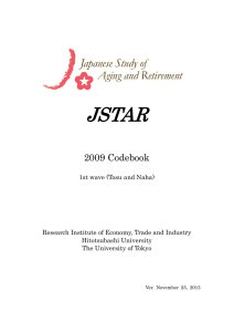 JSTAR  2009 Codebook