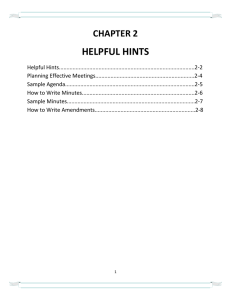 HELPFUL HINTS  CHAPTER 2 