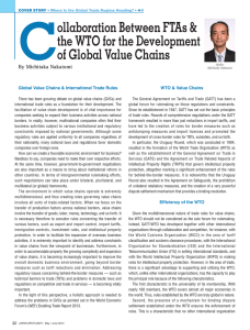 Global Value Chains &amp; International Trade Rules WTO &amp; Value Chains