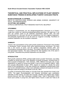 THEORETICAL AND PRACTICAL IMPLICATIONS OF PLANT GROWTH