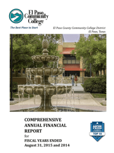 COMPREHENSIVE ANNUAL FINANCIAL REPORT for