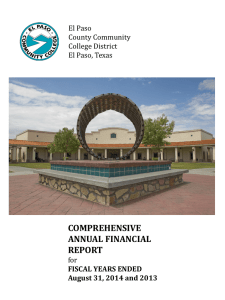 COMPREHENSIVE ANNUAL FINANCIAL REPORT El Paso