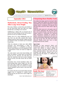 September 2012 8 Surprising Heart-Healthy Foods