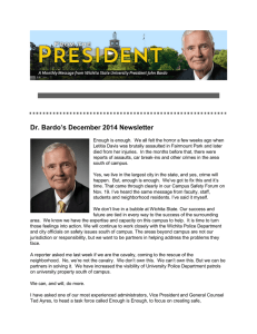 Dr. Bardo’s December 2014 Newsletter