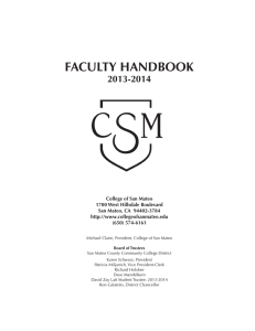 FACULTY HANDBOOK 2013-2014