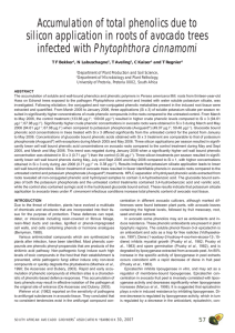 Accumulation of total phenolics due to Phytophthora cinnamomi