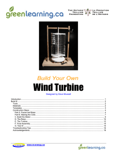 Wind Turbine Designed by Dave Mussell