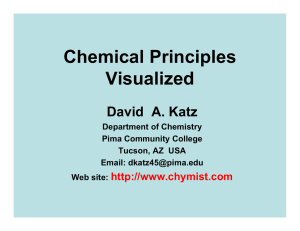 Chemical Principles Visualized David  A. Katz