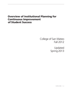College of San Mateo Fall 2012 Updated Spring 2013