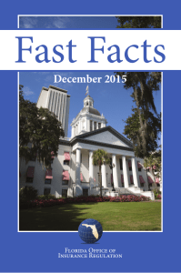Fast Facts December 2015 Florida Office of Insurance Regulation