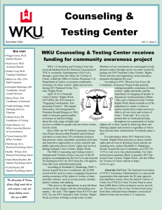 Counseling &amp; Testing Center WKU Counseling &amp; Testing Center receives