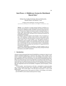 InterWeave: A Middleware System for Distributed Shared State