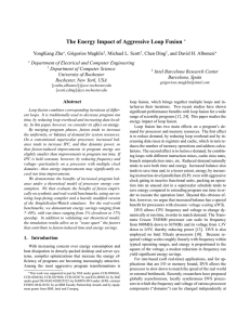 The Energy Impact of Aggressive Loop Fusion