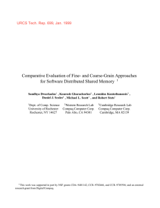 Comparative Evaluation of Fine- and Coarse-Grain Approaches