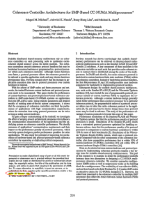 Coherence  Controller  Architectures  for  SMP-Based ...