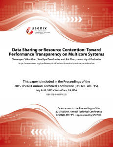 Data Sharing or Resource Contention: Toward Performance Transparency on Multicore Systems