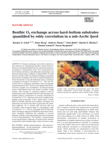 Benthic O exchange across hard-bottom substrates 2