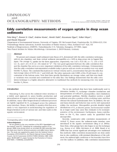 Eddy correlation measurements of oxygen uptake in deep ocean sediments