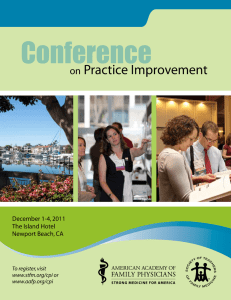 Conference Practice Improvement on December 1-4, 2011