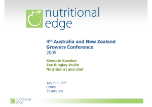 4 Australia and New Zealand Growers Conference 2009