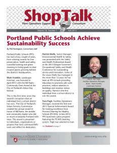 Portland Public Schools Achieve Sustainability Success