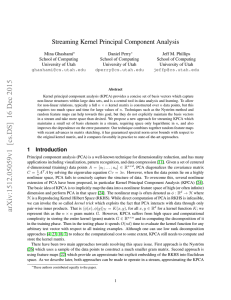 Streaming Kernel Principal Component Analysis