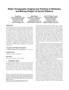 Radio Tomographic Imaging and Tracking of Stationary Yang Zhao Neal Patwari