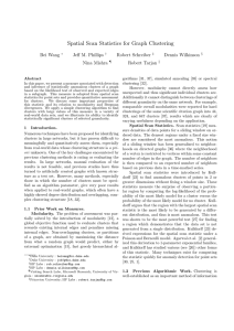 Spatial Scan Statistics for Graph Clustering Bei Wang Jeff M. Phillips Robert Schreiber