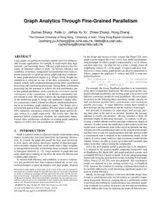 Graph Analytics Through Fine-Grained Parallelism