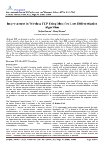 Improvement in Wireless TCP Using Modified Loss Differentiation Algorithm