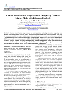 Content Based Medical Image Retrieval Using Fuzzy Gaussian www.ijecs.in