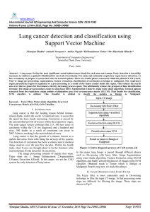 Lung cancer detection and classification using Support Vector Machine  ,