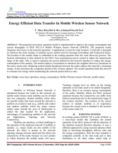 Energy Efficient Data Transfer In Mobile Wireless Sensor Network