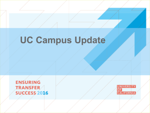 UC Campus Update