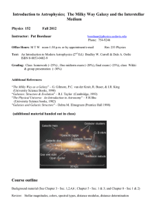Introduction to Astrophysics;  The Milky Way Galaxy and the... Medium  Physics  152        ...